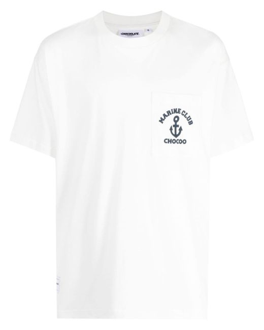 Chocoolate logo-print crew-neck T-shirt