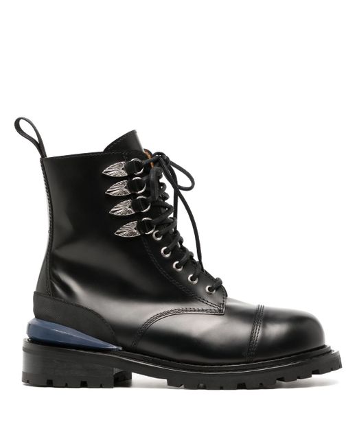 Toga Virilis leather combat boots