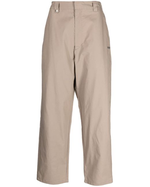Izzue straight-leg cotton trousers