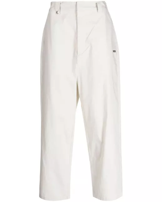Izzue straight-leg cotton trousers