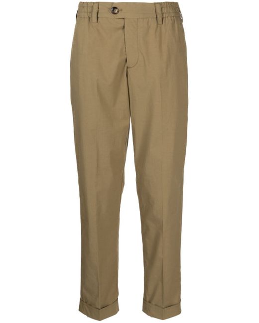 PT Torino pressed-crease tapered leg trousers