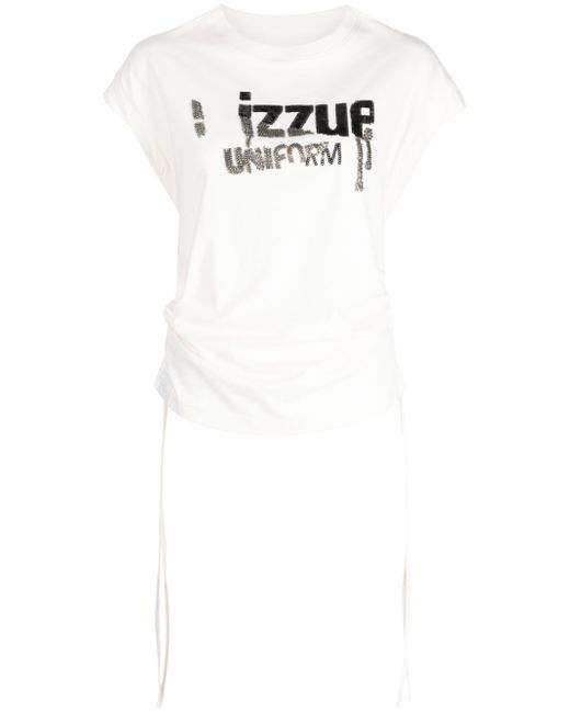 Izzue logo-embellishment cotton T-shirt