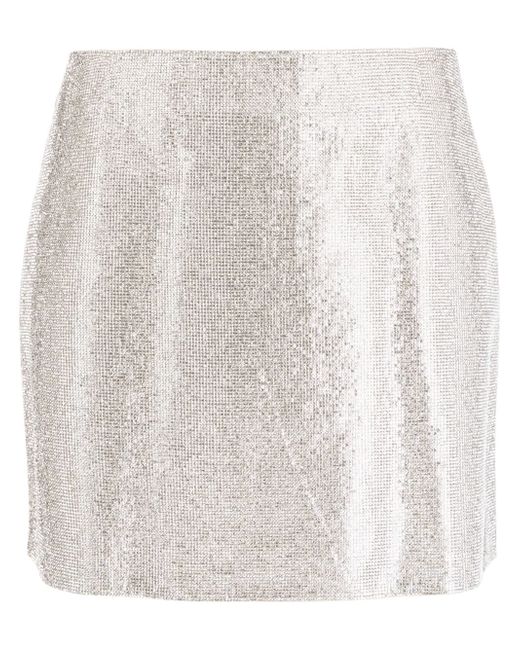 Nuè Camille rhinestone-embellished miniskirt