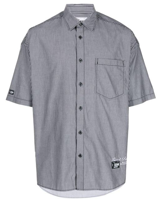 Izzue vertical-stripe cotton shirt
