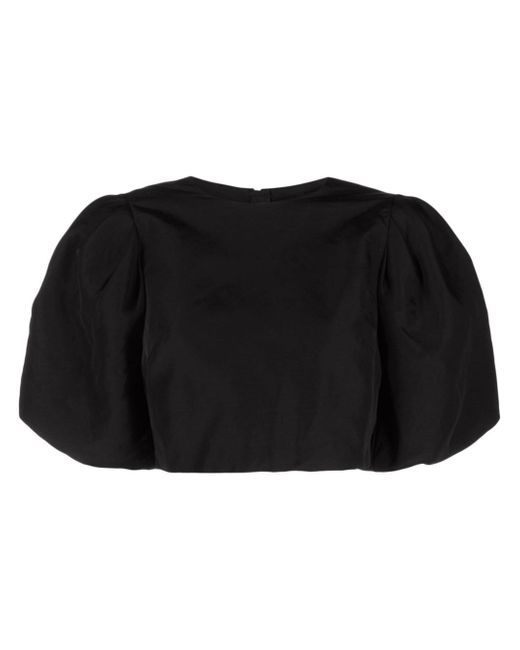 Msgm puff-sleeve cropped blouse