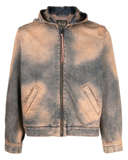 Aries Acid Wash hooded jacket
