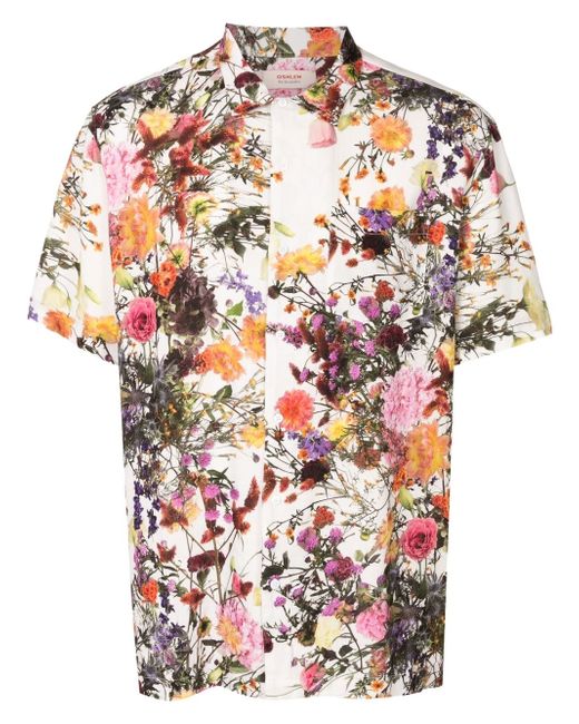 Osklen floral-print short-sleeve shirt