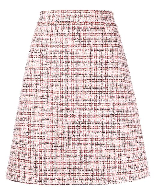 Paule Ka high-waisted tweed skirt