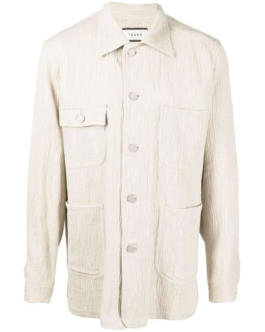 Taakk textured-effect shirt jacket