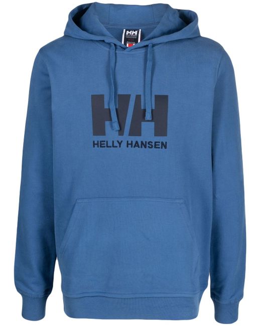 Helly Hansen logo-print organic-cotton hoodie