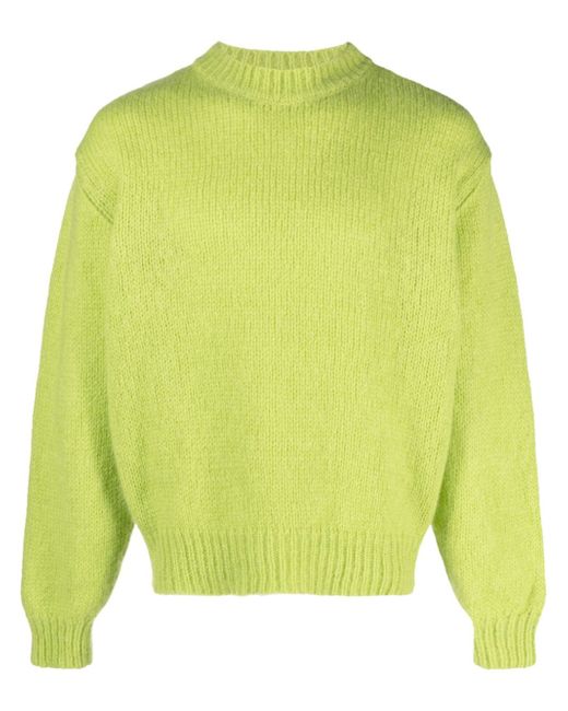 Represent drop-shoulder mohair-blend sweater
