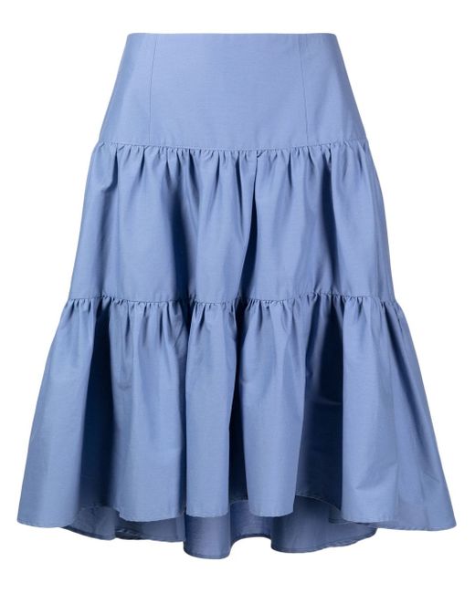 b+ab layered mid-length skirt
