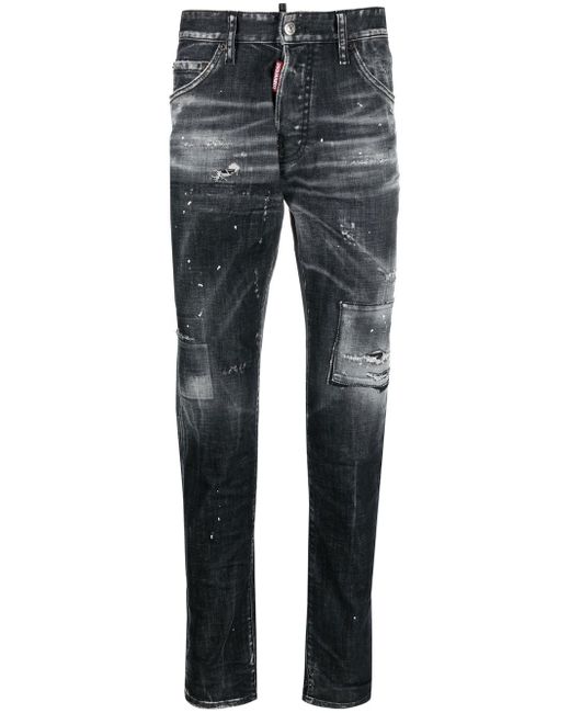Dsquared2 1964 distressed slim-cut jeans