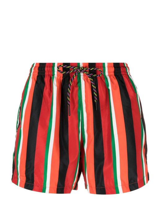 Nos Beachwear vertical-striped swimming shorts