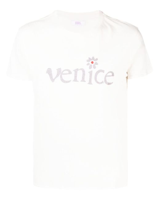 Erl Venice slogan-print cotton T-shirt