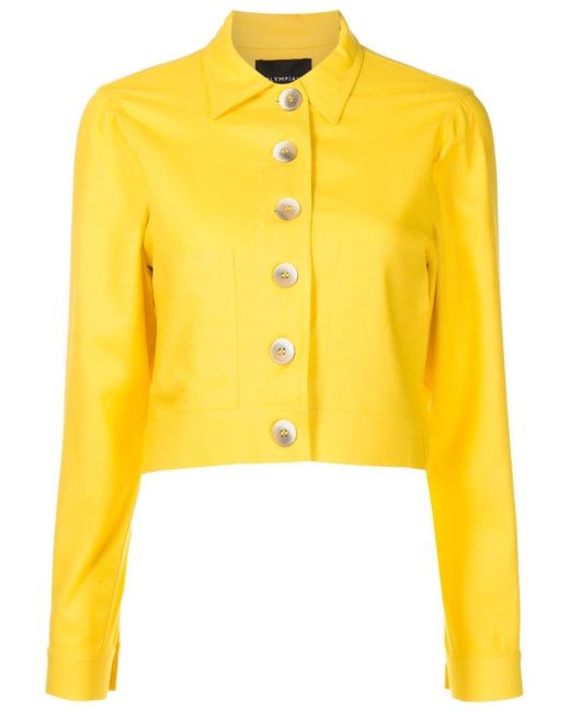 Olympiah cropped button-front jacket