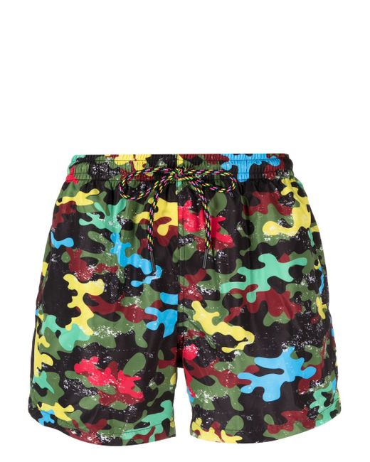 Nos Beachwear camouflage-pattern swimming shorts