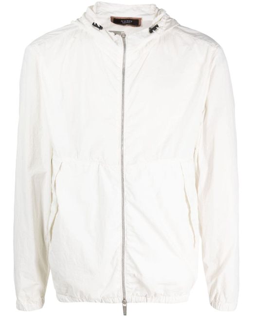 Peserico zip-fastening hooded jacket