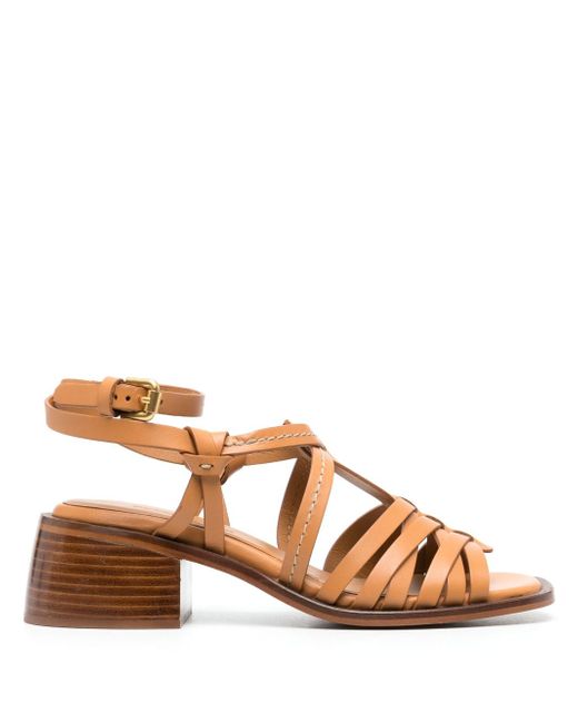 See by Chloé strappy 60mm leather sandals