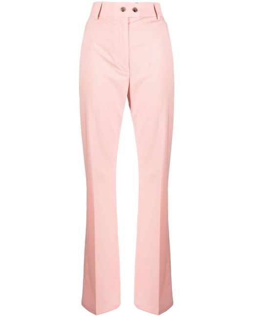 Paul Smith pressed-crease high-waisted trousers