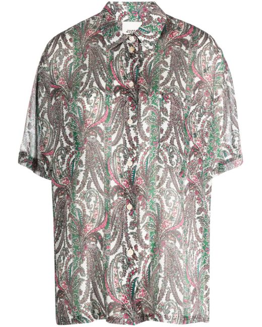 Isabel Marant oversized paisley-print shirt
