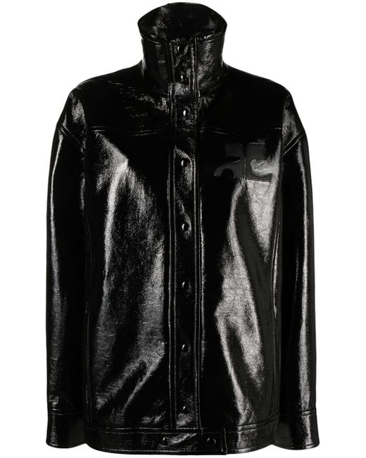 Courrèges high-neck vinyl jacket