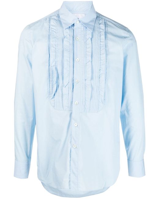 PT Torino long-sleeve bib-collar shirt