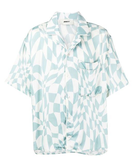 Mouty Escobar abstract-print camp-collar shirt