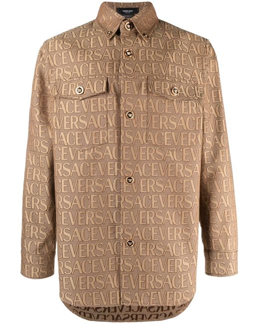 Versace Allover-jacquard shirt