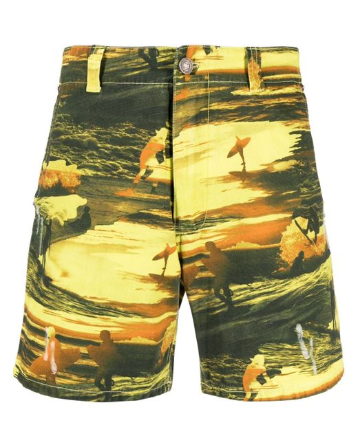 Erl graphic-print Bermuda shorts