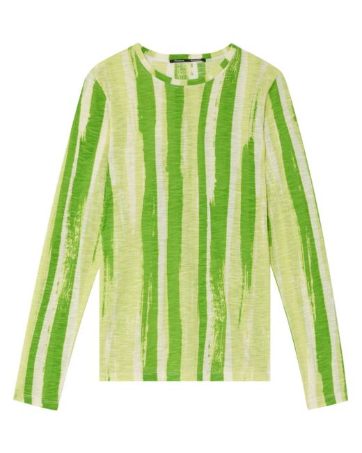 Proenza Schouler striped long-sleeve cotton top