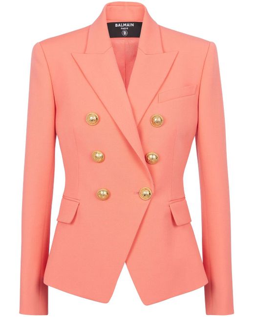 Balmain 6-Buttons double-breasted wool blazer