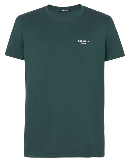 Balmain logo-print short-sleeved cotton T-shirt