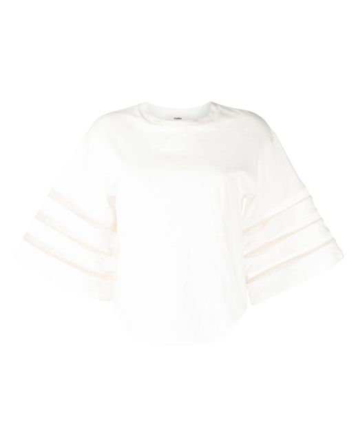 Muller Of Yoshio Kubo cut-out sleeves cotton T-shirt