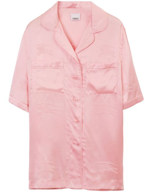 Burberry EKD jacquard silk pyjama shirt