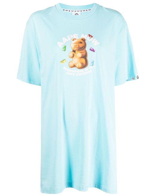 Aape By *A Bathing Ape® slogan-print jersey T-shirt