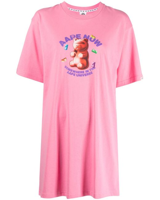 Aape By *A Bathing Ape® slogan-print jersey T-shirt