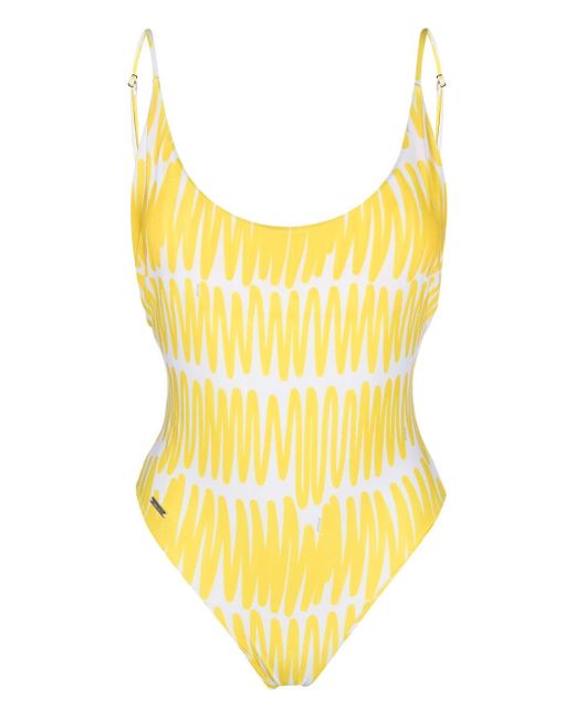 Kiton abstract-print swimsuit