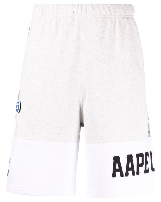 Aape By *A Bathing Ape® panelled-design track shorts