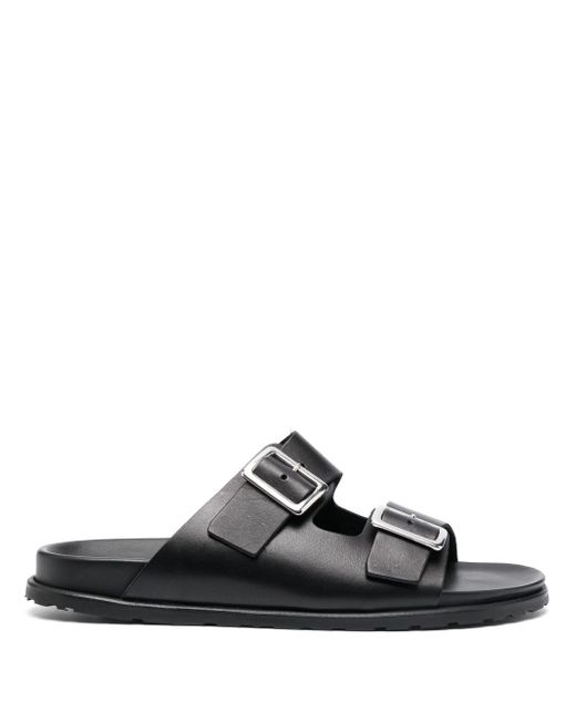 Scarosso buckle leather sandals