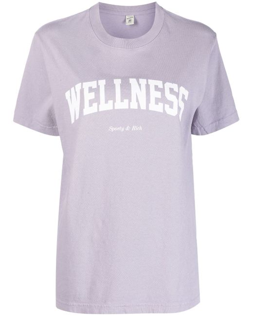Sporty & Rich Wellness logo-print T-shirt