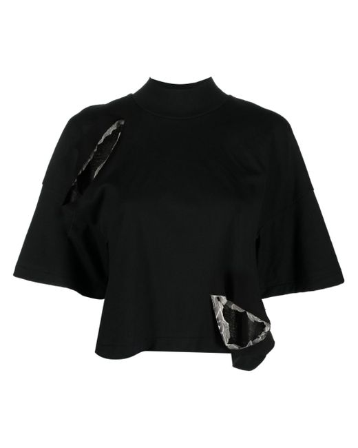 Undercover cut-out cropped T-shirt