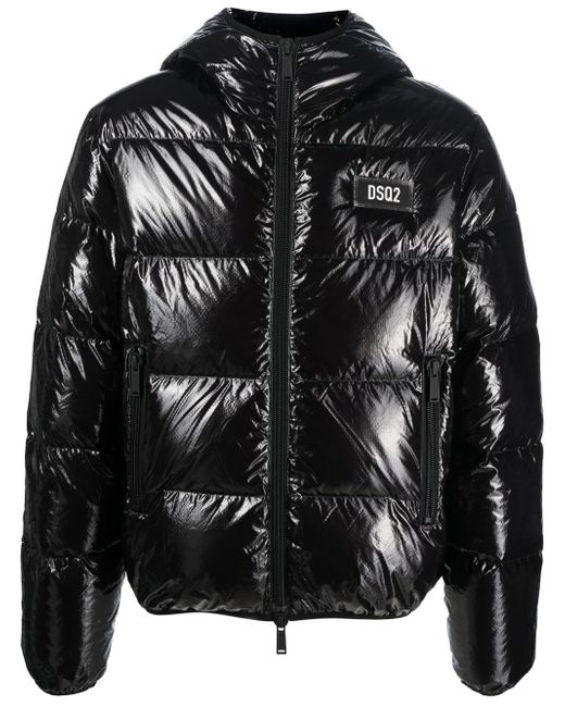 Dsquared2 logo patch puffer jacket