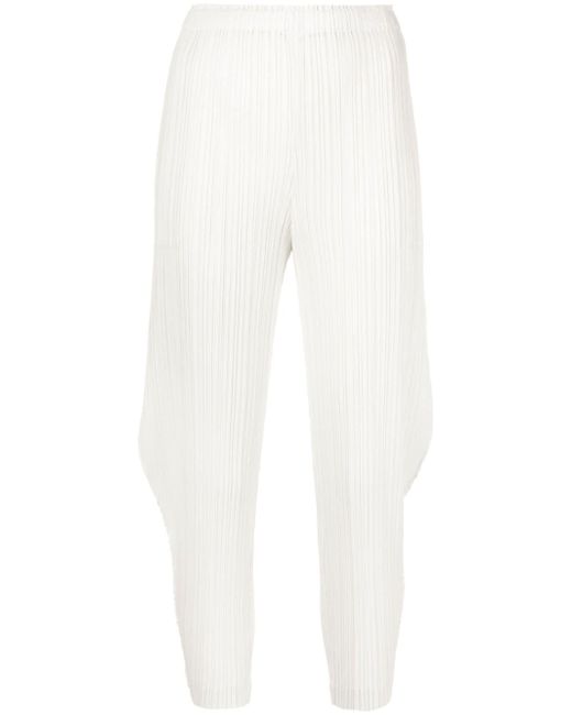 Pleats Please By Issey Miyake Monthly Colors January high-rise plissé trousers
