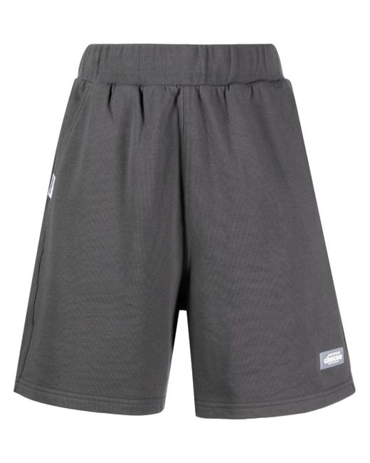 Chocoolate high-waisted cotton shorts