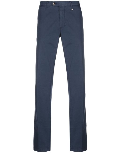 Canali mid-rise loose-fit trousers