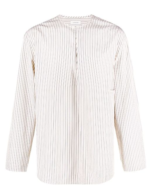 Lemaire gusset-detail striped shirt