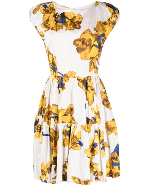 Jason Wu Collection floral-print boat-neck dress