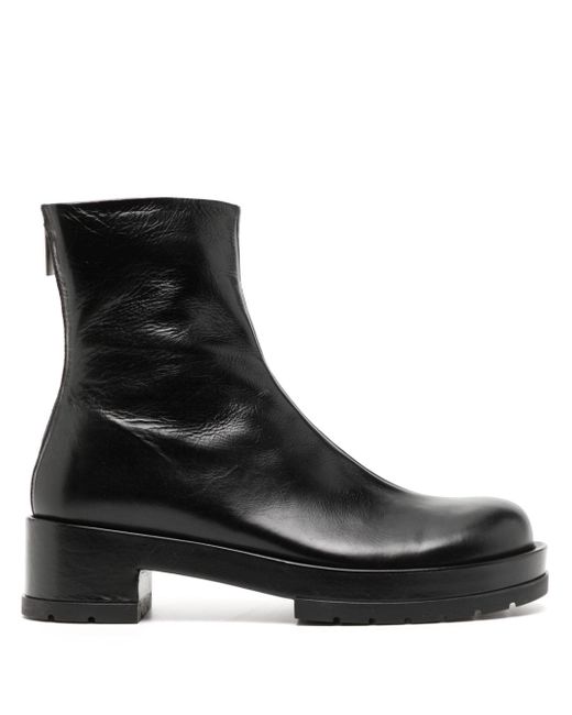 Sapio zip-up leather boots
