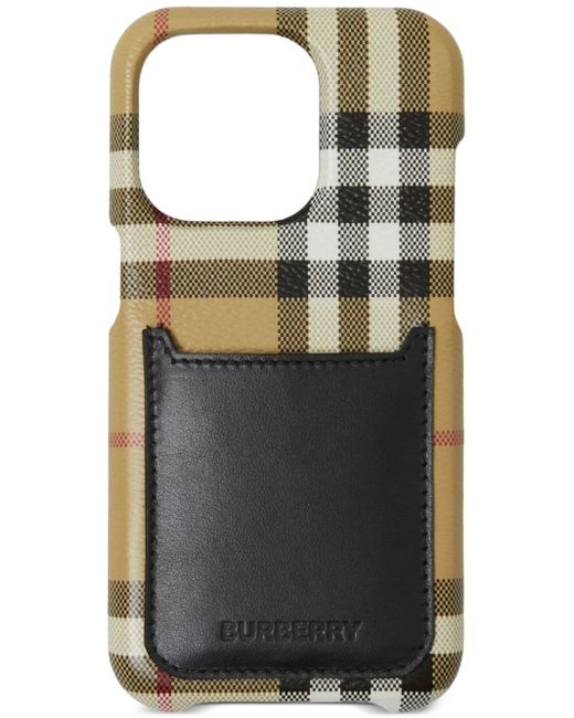 Burberry check-print Iphone 14 Pro case
